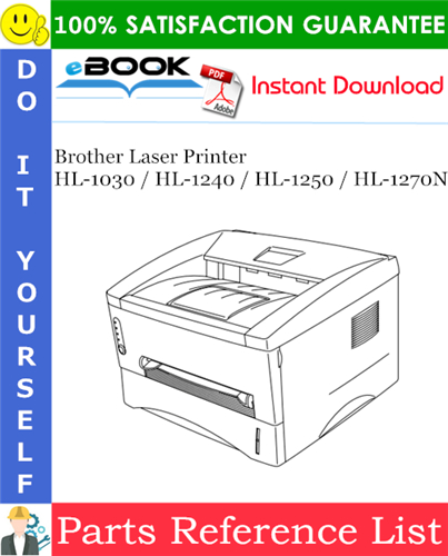 Thumbnail ☆☆ Best ☆☆ Brother Laser Printer HL-1030 / HL-1240 / HL-1250 / HL-1270N Parts Reference List