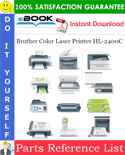 Thumbnail ☆☆ Best ☆☆ Brother Color Laser Printer HL-2400C Parts Reference List