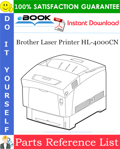 Thumbnail ☆☆ Best ☆☆ Brother Laser Printer HL-4000CN Parts Reference List
