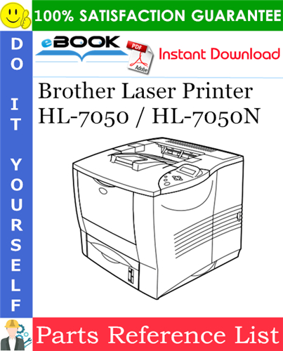 Thumbnail ☆☆ Best ☆☆ Brother Laser Printer HL-7050 / HL-7050N Parts Reference List