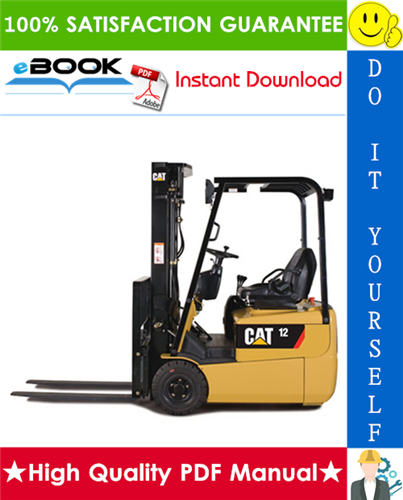 Thumbnail ☆☆ Best ☆☆ Caterpillar Cat EP10KRT, EP12KRT, EP15KRT Lift Trucks Chassis, Mast & Options Service Repair Manual