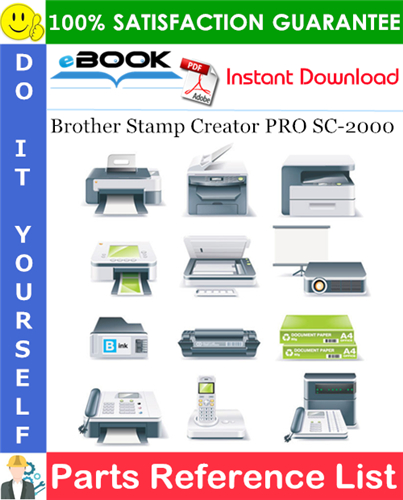 Thumbnail ☆☆ Best ☆☆ Brother Stamp Creator PRO SC-2000 Parts Reference List