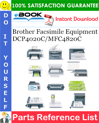 Thumbnail ☆☆ Best ☆☆ Brother Facsimile Equipment DCP4020C/MFC4820C Parts Reference List