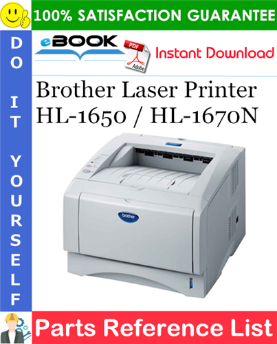 Thumbnail ☆☆ Best ☆☆ Brother Laser Printer HL-1650 / HL-1670N Parts Reference List Thumbnail ☆☆ Best ☆☆ Brother Laser Printer HL-1650 / HL-1670N Parts Reference List