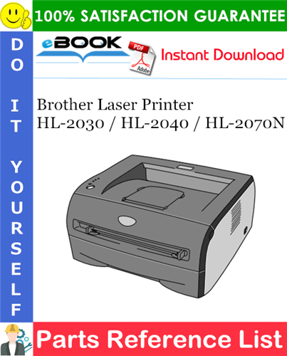 Thumbnail ☆☆ Best ☆☆ Brother Laser Printer HL-2030 / HL-2040 / HL-2070N Parts Reference List