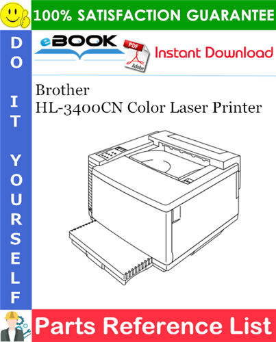 Thumbnail ☆☆ Best ☆☆ Brother HL-3400CN Color Laser Printer Parts Reference List