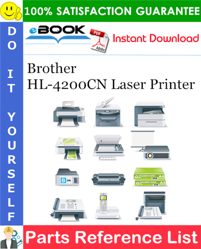 Thumbnail ☆☆ Best ☆☆ Brother HL-4200CN Laser Printer Parts Reference List