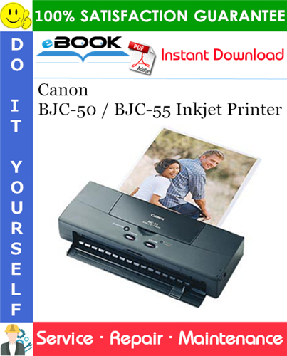 Thumbnail ☆☆ Best ☆☆ Canon BJC-50 / BJC-55 Inkjet Printer Service Repair Manual + Parts Catalog