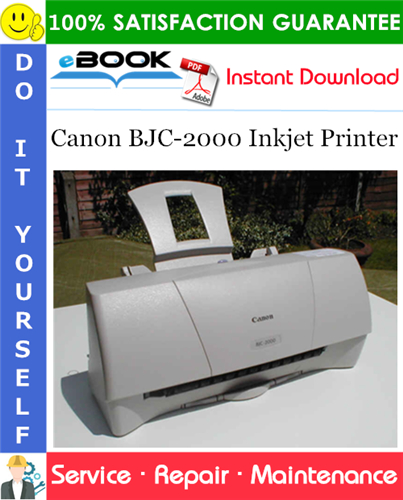 Thumbnail ☆☆ Best ☆☆ Canon BJC-2000 Inkjet Printer Service Repair Manual + Parts Catalog