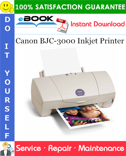 Thumbnail ☆☆ Best ☆☆ Canon BJC-3000 Inkjet Printer Service Repair Manual + Parts Catalog
