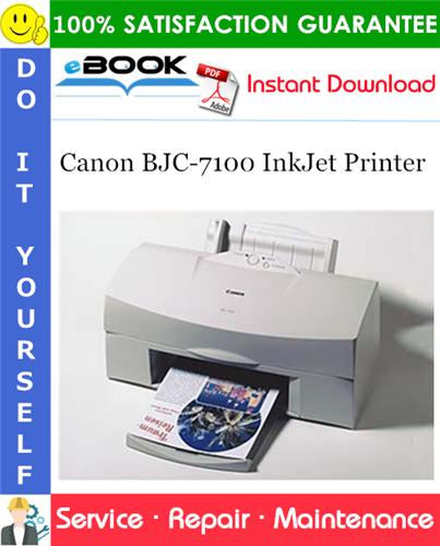 Thumbnail ☆☆ Best ☆☆ Canon BJC-7100 InkJet Printer Service Repair Manual + Parts Catalog
