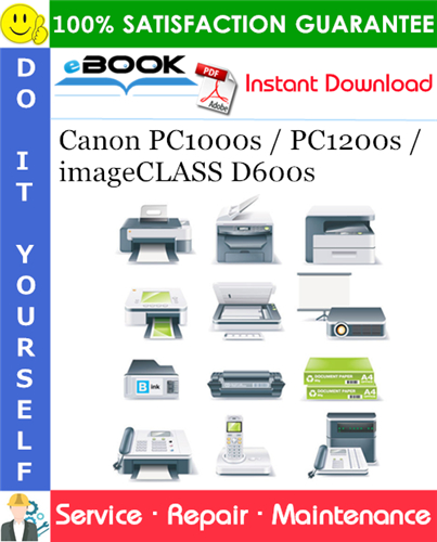 Thumbnail ☆☆ Best ☆☆ Canon PC1000s / PC1200s / imageCLASS D600s Parts Catalog Manual + Circuit Diagram Thumbnail ☆☆ Best ☆☆ Canon PC1000s / PC1200s / imageCLASS D600s Parts Catalog Manual + Circuit Diagram