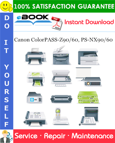 Thumbnail ☆☆ Best ☆☆ Canon ColorPASS-Z90/60, PS-NX90/60 Service Repair Manual