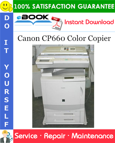 Thumbnail ☆☆ Best ☆☆ Canon CP660 Color Copier Service Repair Manual + Parts Catalog