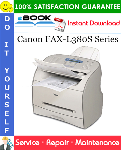 Thumbnail ☆☆ Best ☆☆ Canon FAX-L380S Series Service Repair Manual