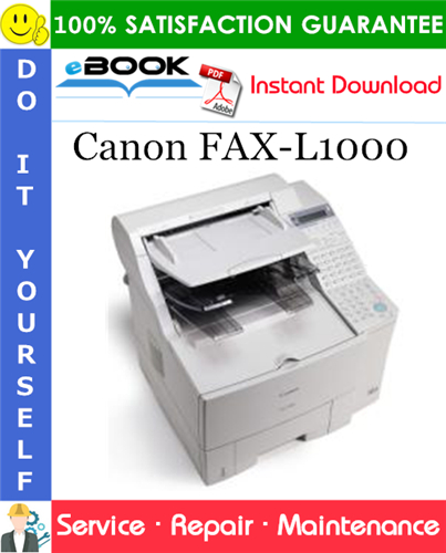 Thumbnail ☆☆ Best ☆☆ Canon FAX-L1000 Service Repair Manual + Parts Catalog