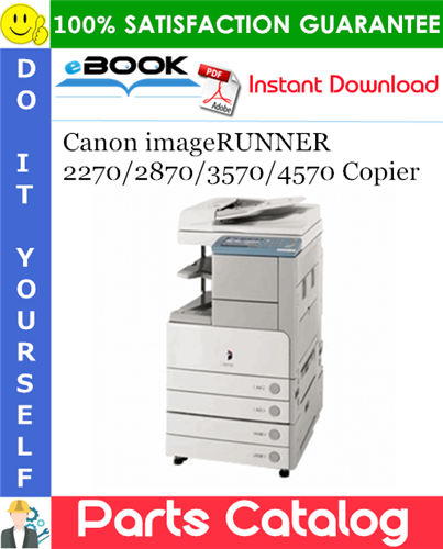 Thumbnail ☆☆ Best ☆☆ Canon imageRUNNER 2270/2870/3570/4570 Copier Parts Catalog Manual