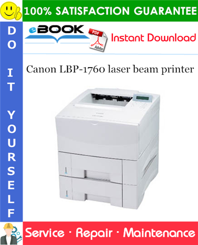 Thumbnail ☆☆ Best ☆☆ Canon LBP-1760 laser beam printer Service Repair Manual + Parts Catalog + Circuit Diagram
