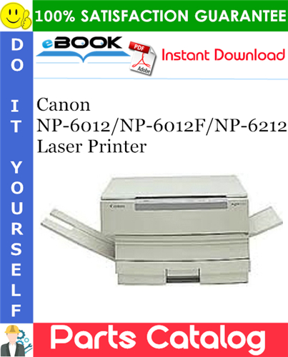Thumbnail ☆☆ Best ☆☆ Canon NP-6012/NP-6012F/NP-6212 Laser Printer Parts Catalog Manual