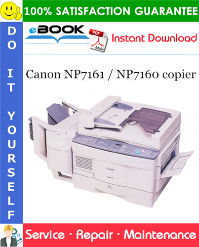 Thumbnail ☆☆ Best ☆☆ Canon NP7161 / NP7160 copier Service Repair Manual + Service Handbook + Parts Catalog