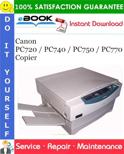 Thumbnail ☆☆ Best ☆☆ Canon PC720 / PC740 / PC750 / PC770 Copier Service Repair Manual