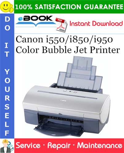 Thumbnail ☆☆ Best ☆☆ Canon i550/i850/i950 Color Bubble Jet Printer Service Repair Manual