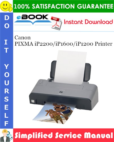Thumbnail ☆☆ Best ☆☆ Canon PIXMA iP2200/iP1600/iP1200 Printer Simplified Service Manual