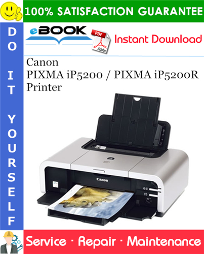 Thumbnail ☆☆ Best ☆☆ Canon PIXMA iP5200 / PIXMA iP5200R Printer Service Repair Manual