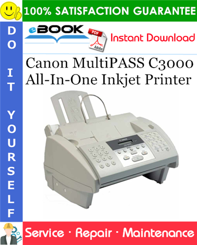 Thumbnail ☆☆ Best ☆☆ Canon MultiPASS C3000 All-In-One Inkjet Printer Service Repair Manual
