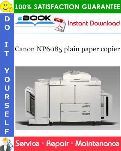 Thumbnail ☆☆ Best ☆☆ Canon NP6085 plain paper copier Service Repair Manual