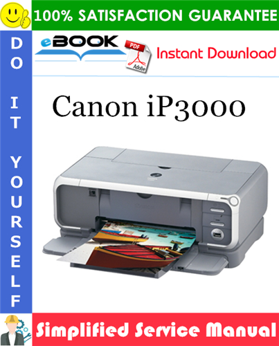 Thumbnail ☆☆ Best ☆☆ Canon iP3000 Simplified Service Manual