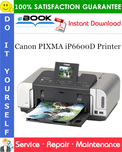 Thumbnail ☆☆ Best ☆☆ Canon PIXMA iP6600D Printer Service Repair Manual