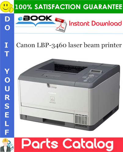 Thumbnail ☆☆ Best ☆☆ Canon LBP-3460 laser beam printer Parts Catalog Manual