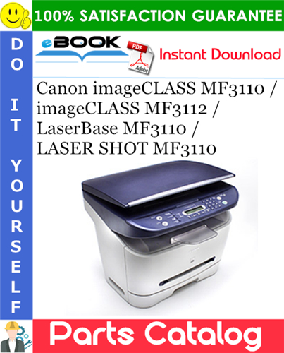 Thumbnail ☆☆ Best ☆☆ Canon imageCLASS MF3110 / imageCLASS MF3112 / LaserBase MF3110 / LASER SHOT MF3110 Parts Catalog Manual