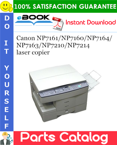 Thumbnail ☆☆ Best ☆☆ Canon NP7161/NP7160/NP7164/NP7163/NP7210/NP7214 laser copier Parts Catalog Manual