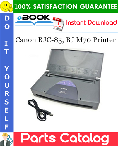 Thumbnail ☆☆ Best ☆☆ Canon BJC-85, BJ M70 Printer Parts Catalog Manual