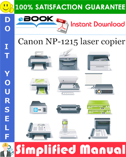 Thumbnail ☆☆ Best ☆☆ Canon NP-1215 laser copier Parts Catalog Manual