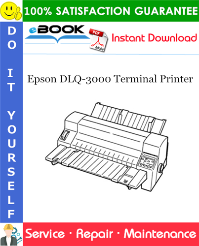 Thumbnail ☆☆ Best ☆☆ Epson DLQ-3000 Terminal Printer Service Repair Manual