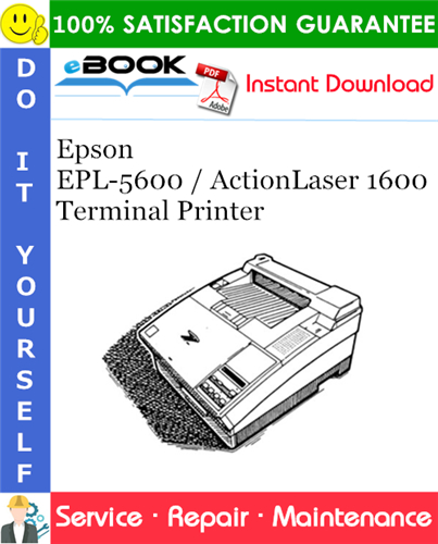 Thumbnail ☆☆ Best ☆☆ Epson EPL-5600 / ActionLaser 1600 Terminal Printer Service Repair Manual