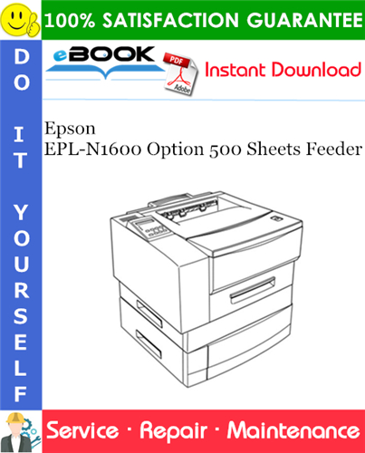 Thumbnail ☆☆ Best ☆☆ Epson EPL-N1600 Option 500 Sheets Feeder Service Repair Manual