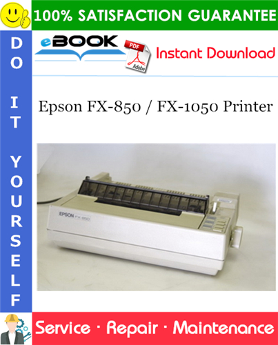 Thumbnail ☆☆ Best ☆☆ Epson FX-850 / FX-1050 Printer Service Repair Manual Thumbnail ☆☆ Best ☆☆ Epson FX-850 / FX-1050 Printer Service Repair Manual
