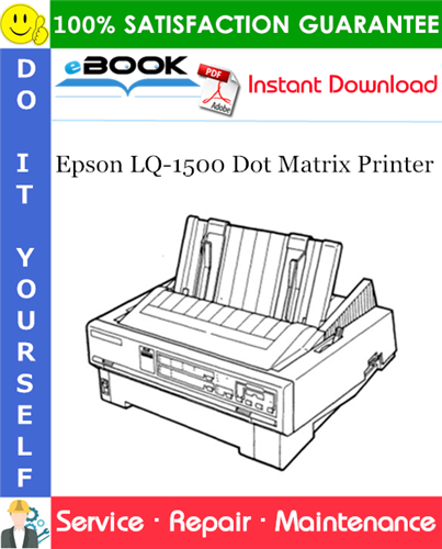 Thumbnail ☆☆ Best ☆☆ Epson LQ-1500 Dot Matrix Printer Service Repair Manual
