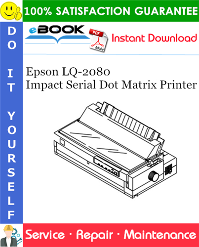 Thumbnail ☆☆ Best ☆☆ Epson LQ-2080 Impact Serial Dot Matrix Printer Service Repair Manual