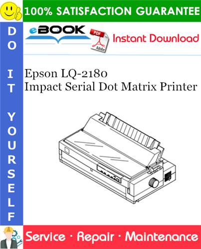 Thumbnail ☆☆ Best ☆☆ Epson LQ-2180 Impact Serial Dot Matrix Printer Service Repair Manual