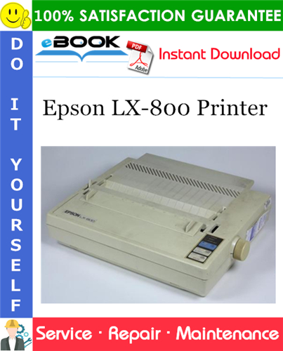 Thumbnail ☆☆ Best ☆☆ Epson LX-800 Printer Service Repair Manual