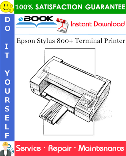 Thumbnail ☆☆ Best ☆☆ Epson Stylus 800+ Terminal Printer Service Repair Manual