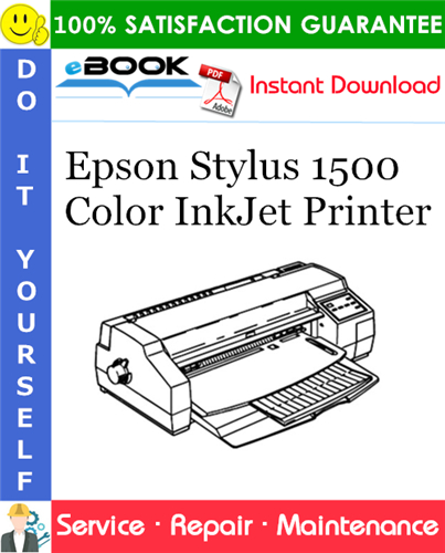 Thumbnail ☆☆ Best ☆☆ Epson Stylus 1500 Color InkJet Printer Service Repair Manual