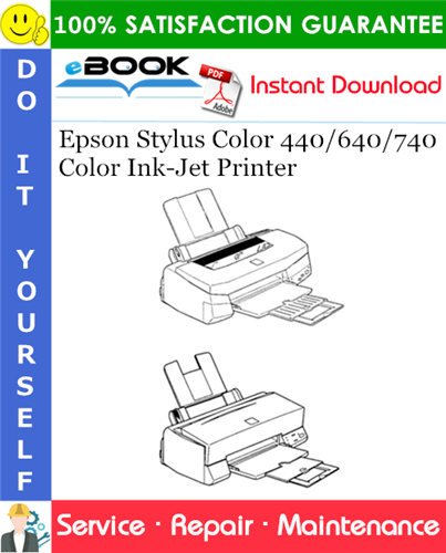 Thumbnail ☆☆ Best ☆☆ Epson Stylus Color 440/640/740 Color Ink-Jet Printer Service Repair Manual