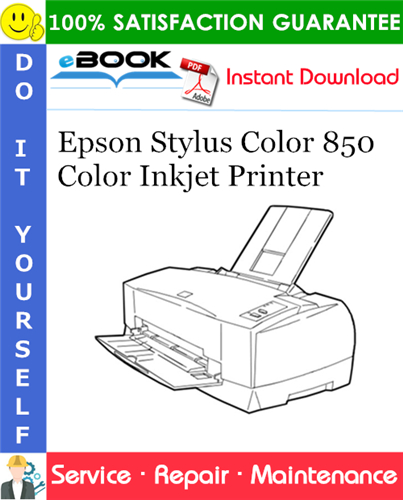 Thumbnail ☆☆ Best ☆☆ Epson Stylus Color 850 Color Inkjet Printer Service Repair Manual