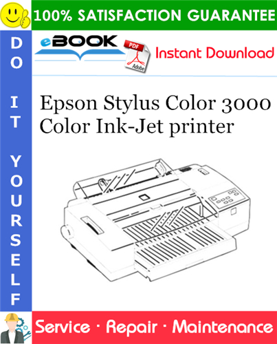 Thumbnail ☆☆ Best ☆☆ Epson Stylus Color 3000 Color Ink-Jet printer Service Repair Manual
